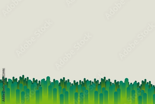 Obraz Abstract gradient green color splash geometric graphic. Vector illustration for background wallpaper poster and presentation