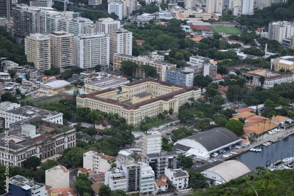 Fototapeta View of the Benjamin Constant Institute in the Urca district of Rio de Janeiro, Brazil