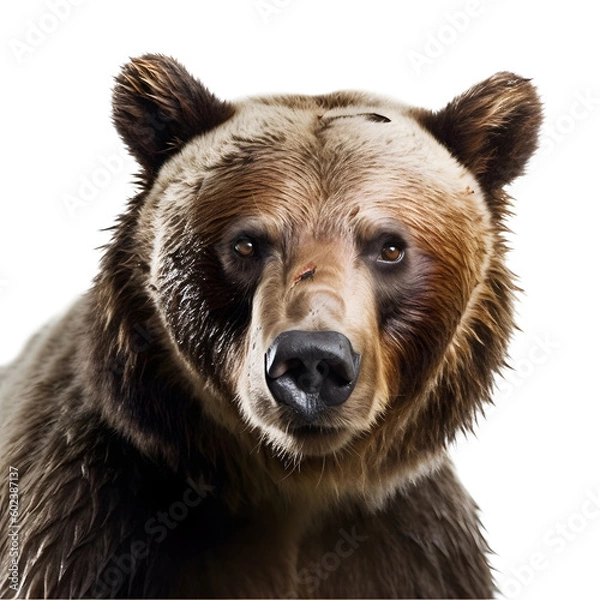 Fototapeta Bear isolated transparent background