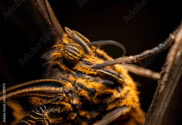 Obraz Colorful butterfly, macro shot, detailed face