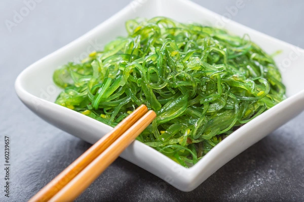 Obraz Algensalat mit Stäbchen