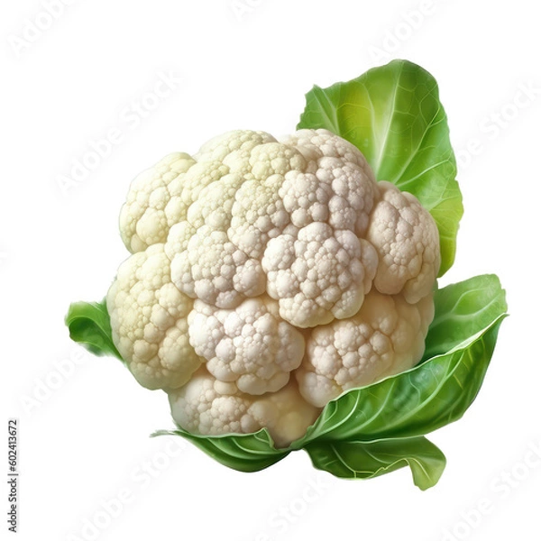 Fototapeta A cauliflower isolated on white