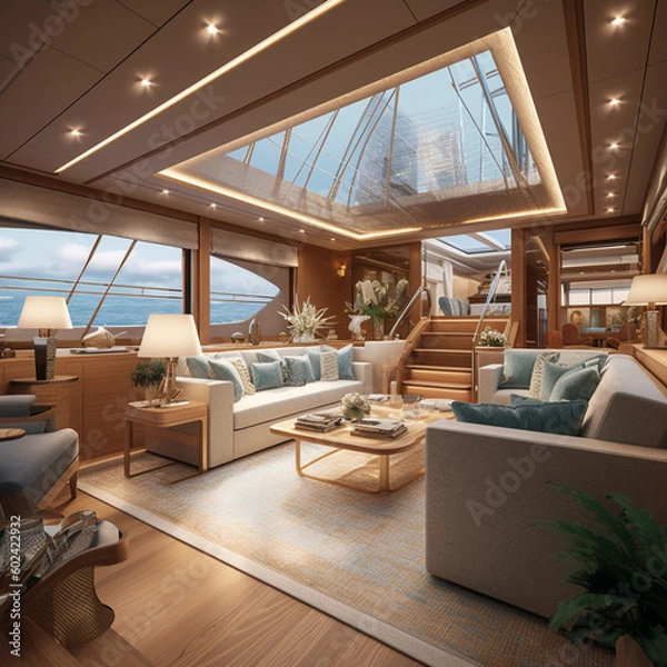 Obraz yacht deck cabin