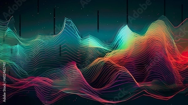 Fototapeta Abstract Background by Generated AI