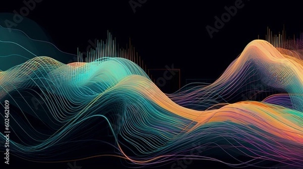 Fototapeta Abstract Background by Generated AI