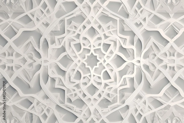 Obraz white marble Islamic Arabian texture