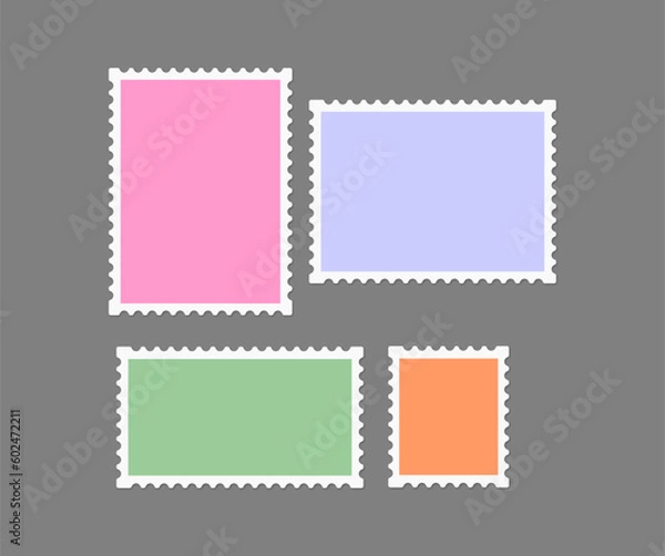 Obraz set of stamps template vector