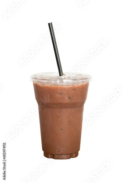Fototapeta Chocolate juice a drink is refreshing.