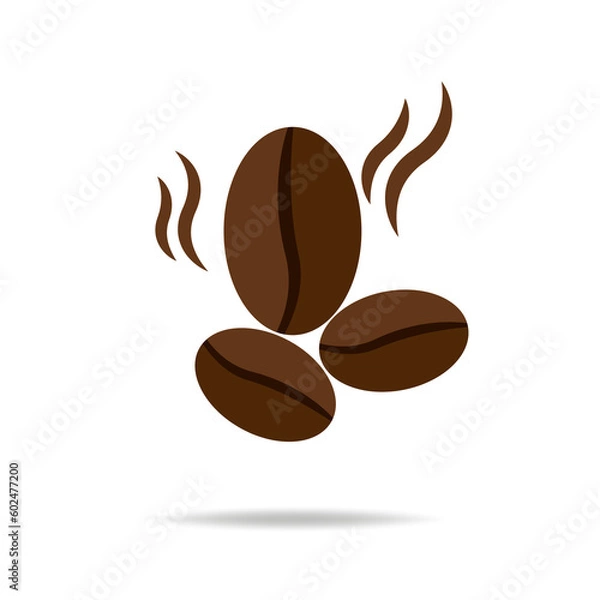 Fototapeta Simple vector coffee icon isolated on white background