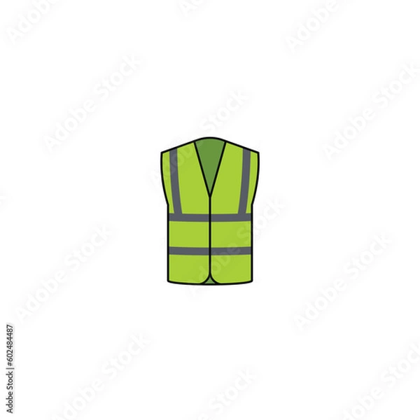 Obraz Safety vest jacket vector graphics
