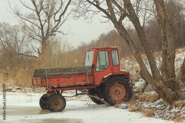 Fototapeta трактор