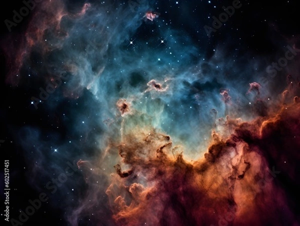 Fototapeta Nebula Vibrance: Outer Space Background