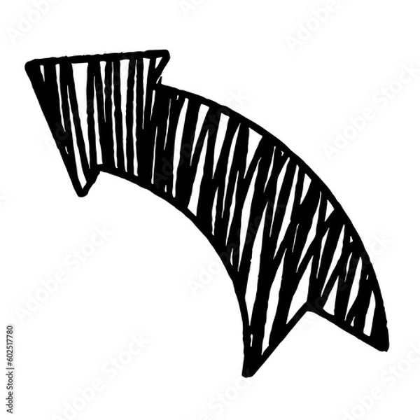Obraz Grunge arrow vector. Grunge arrow brush. Grunge arrow paint.