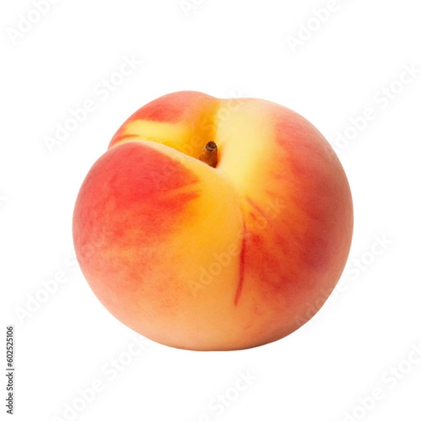 Fototapeta peach isolated on white background