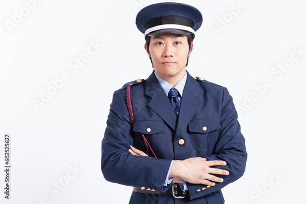 Fototapeta 腕組みをする男性警備員のポートレート