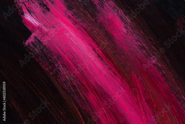 Fototapeta 黒背景にピンク色