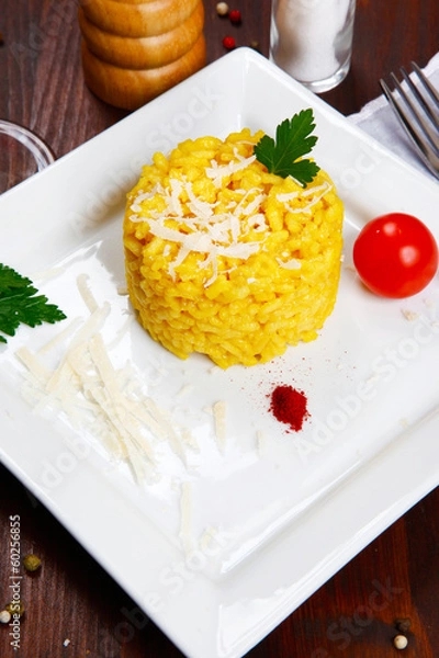Obraz risotto with saffron -risotto alla milanese-