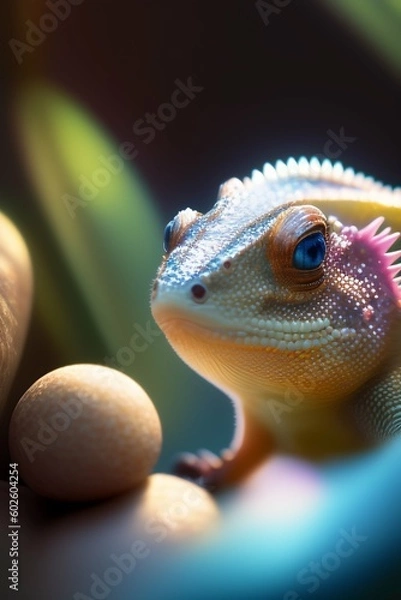 Fototapeta bearded dragon lizard