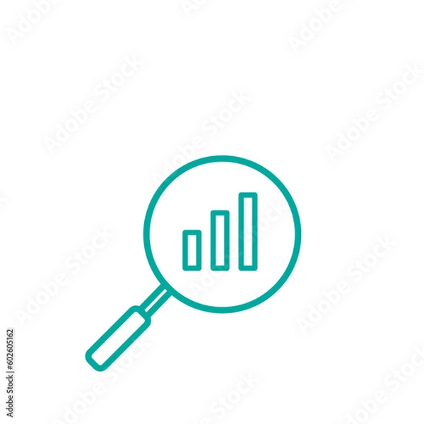 Fototapeta Growth icon vector logo design template flat illustration