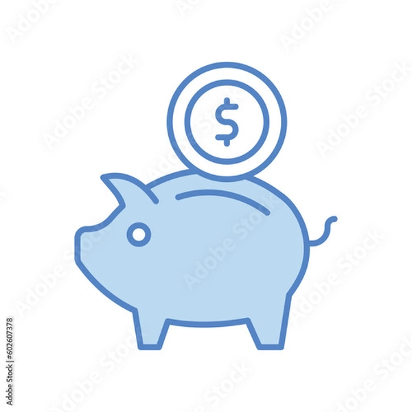 Fototapeta Saving icon vector stock illustration.