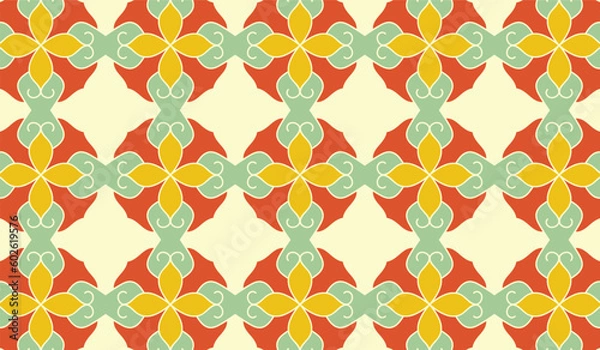 Obraz Geometric KDP Pattern Coloring pages 