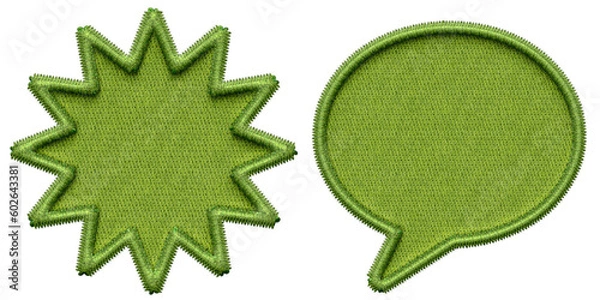 Fototapeta Embroidery Shapes for bacground