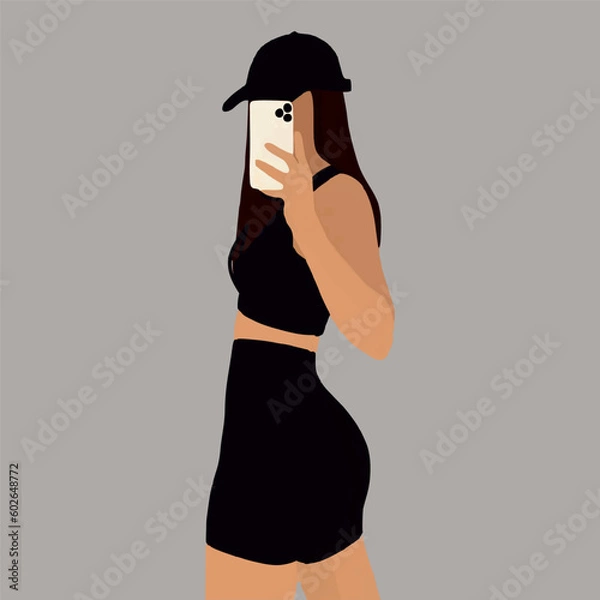 Obraz Girl in a cap 