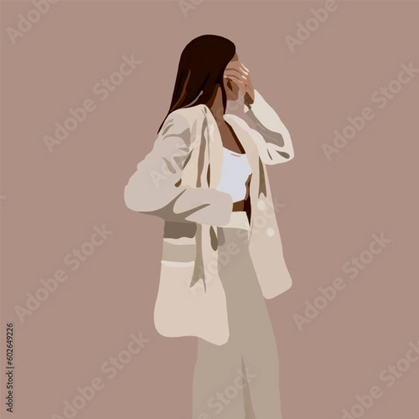 Obraz girl in jaket