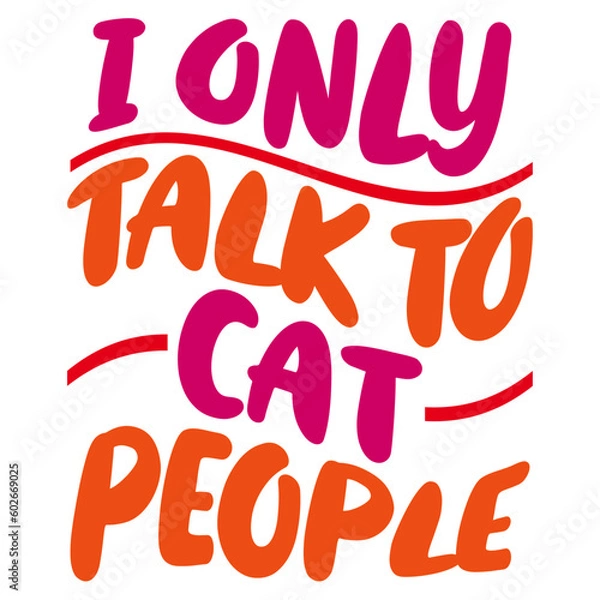 Obraz Retro Cat T-shirt Design, Vector