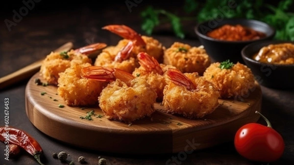 Fototapeta snacks tapas in a spanish bar. Generative AI