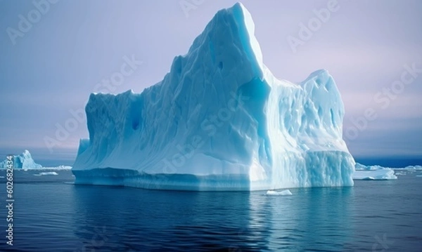 Fototapeta Tip of the Iceberg: Business Success Metaphor. Generative AI.