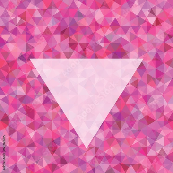 Fototapeta pink orchid geometric triangle background vector