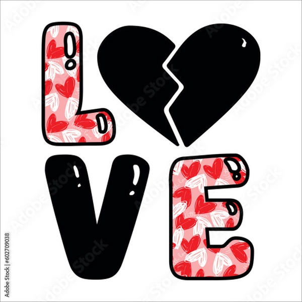 Fototapeta Love sublimation design