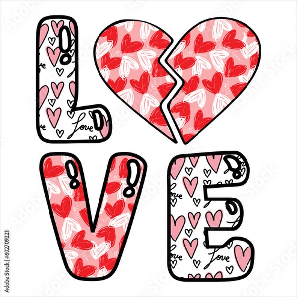 Obraz Love sublimation design