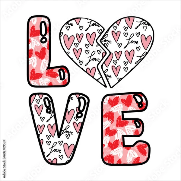 Obraz Love sublimation design