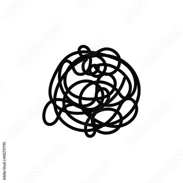 Fototapeta Random Doodle Line Vector Icon