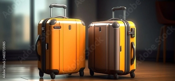Obraz Two suitcases, generative ai
