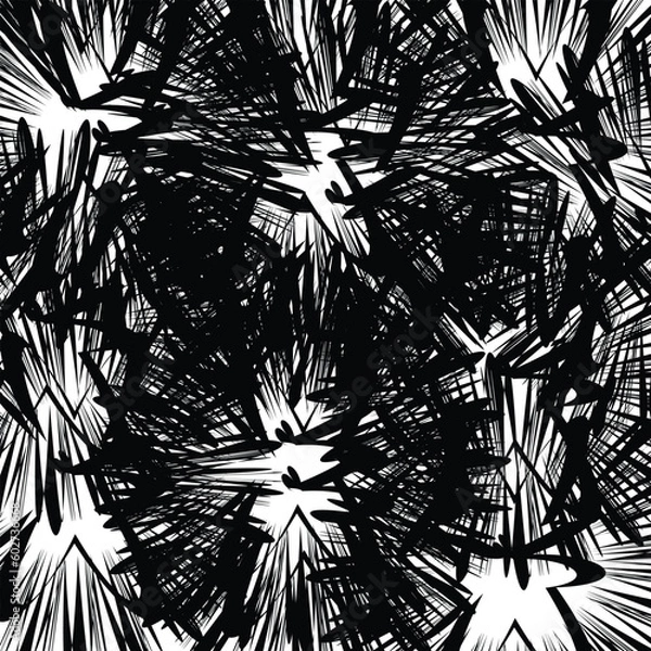 Obraz Grungy Black And White Texture Vector