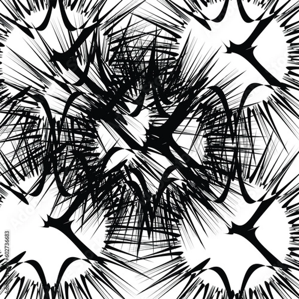 Fototapeta Grungy Black And White Texture Vector