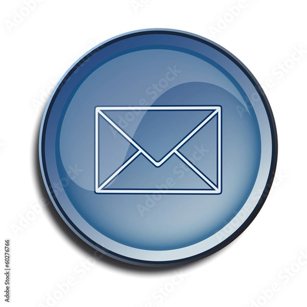 Obraz button 2d email