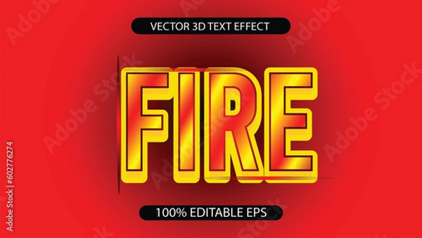 Obraz Free vector text effect