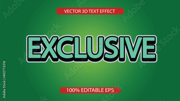 Obraz Free vector text effect