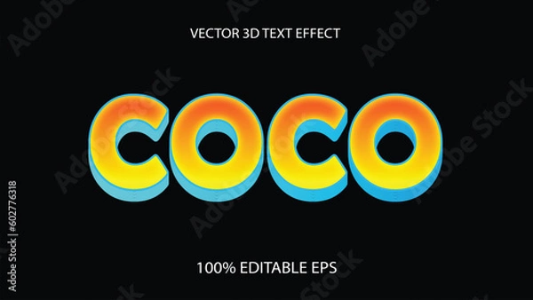 Obraz Free vector text effect