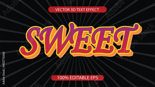 Obraz Free vector text effect