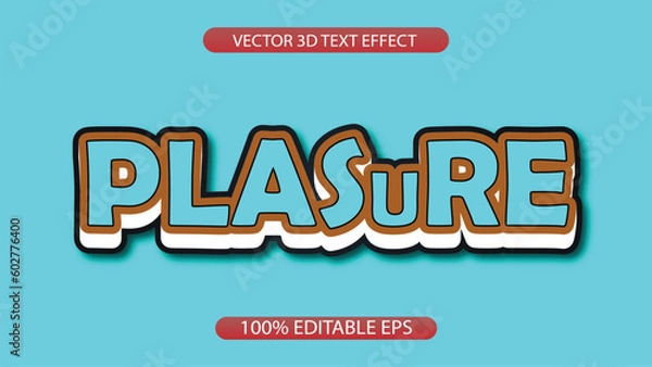 Obraz Free vector text effect