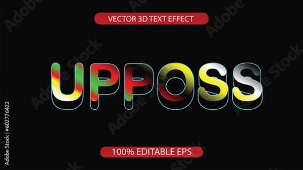 Obraz Free vector text effect