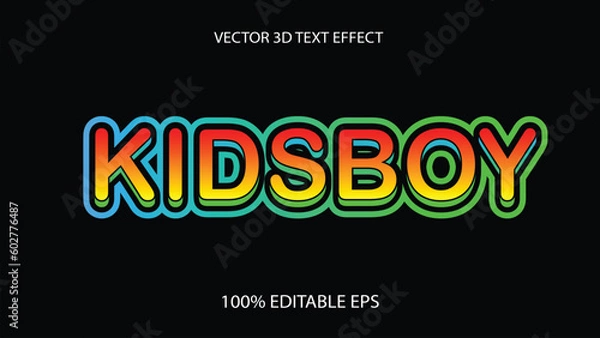 Obraz Free vector text effect