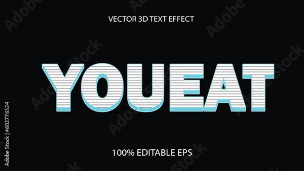 Obraz Free vector text effect