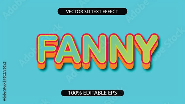 Obraz Free vector text effect