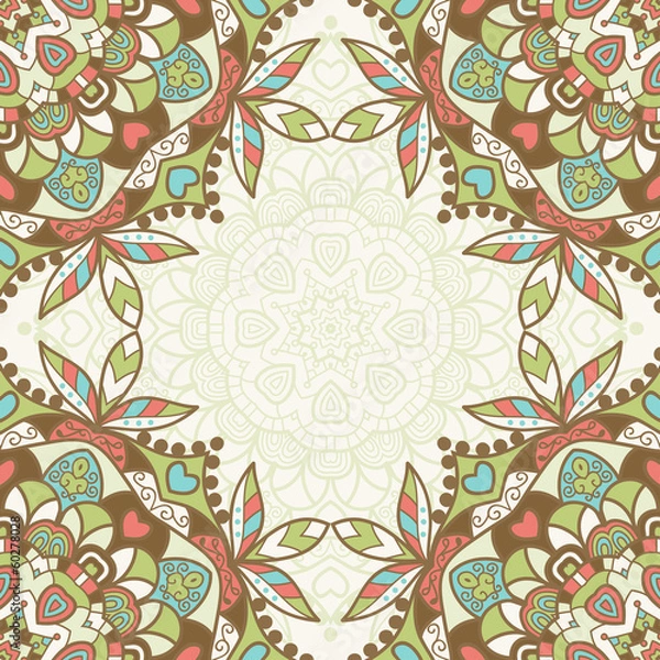 Obraz Seamless ornamental floral pattern background